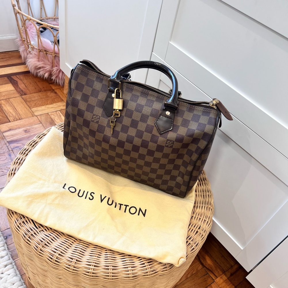Louis Vuitton Damier Ebene Speedy 35 Handbag